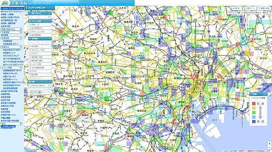 気象予報士が活用している放送用スタジオモニター画面