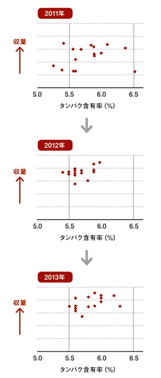 農家で試行したコメの食味と収量の改善