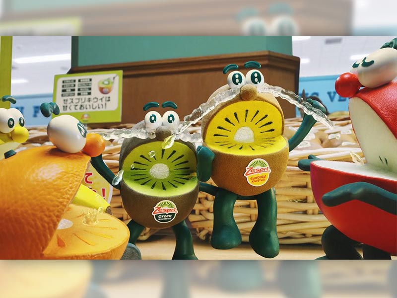 ゼスプリ、地味なキウイを人気者に　有名キャラ200種を徹底研究