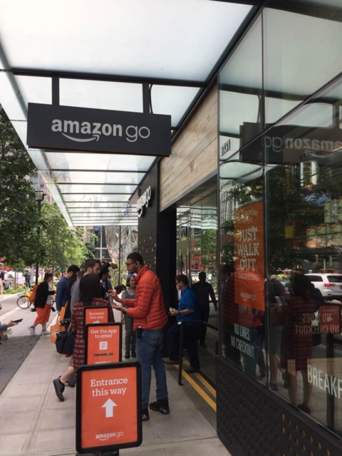 2018年1月に一般向けの営業を開始した「Amazon Go」