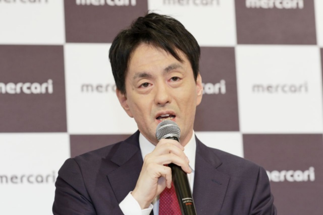 メルカリ新規上場記者会見に臨んだ山田進太郞会長兼CEO