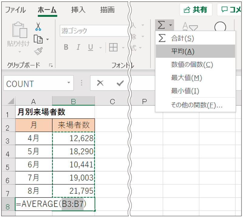 Excel時短術 仕事に効くaverage関数の使い方 平均を求める基本関数だが 意外な落とし穴も 日経クロストレンド