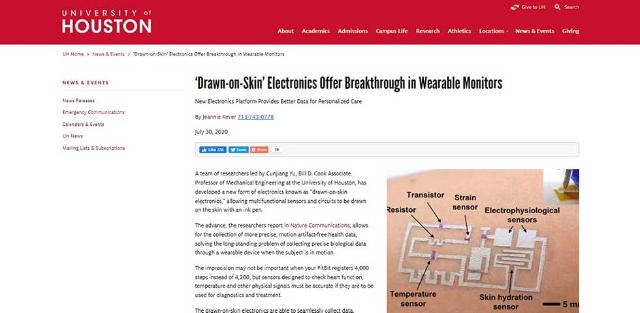 皮膚に回路を描くだけで健康をチェックできる日が近い 日経クロストレンド