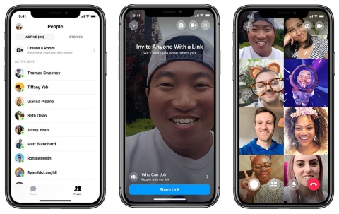 Messengerで50人までの友人とビデオ通話が可能となる(出所/米フェイスブック)