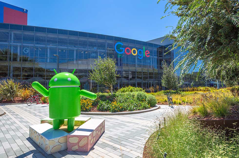 米カリフォルニア州マウンテンビューのグーグル本社エリアのオフィス（出所／Shutterstock.com）