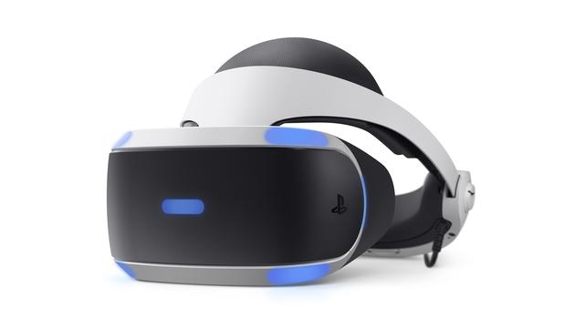 現行モデルのPlayStation VRのヘッドセット「CUH-ZVR2」。2017年に発売した（出所：SIE）