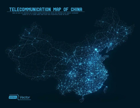 中国を覆うインターネットのイメージ　(写真／Shutterstock)