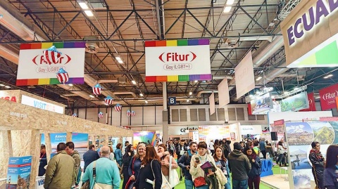 広範囲にわたって展開されたGay(LGBT+)ブース