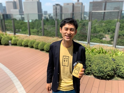2018年に米ジャストに参画した味の素出身の若き研究者、滝野晃將(あきひろ)氏。1988年生まれ