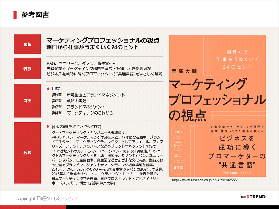 パワポまとめ「5分で分かるマーケティングに大切な視点」：日経クロス