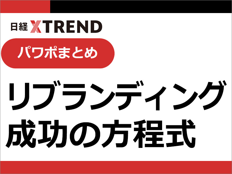 パワポまとめ「リブランディング  成功の方程式」