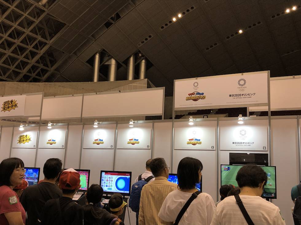 どこも人気だったが、『マリオ&ソニック AT 東京2020オリンピック』の行列が目立った