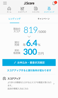 J.Scoreが提供するAIスコア・レンディングのイメージ