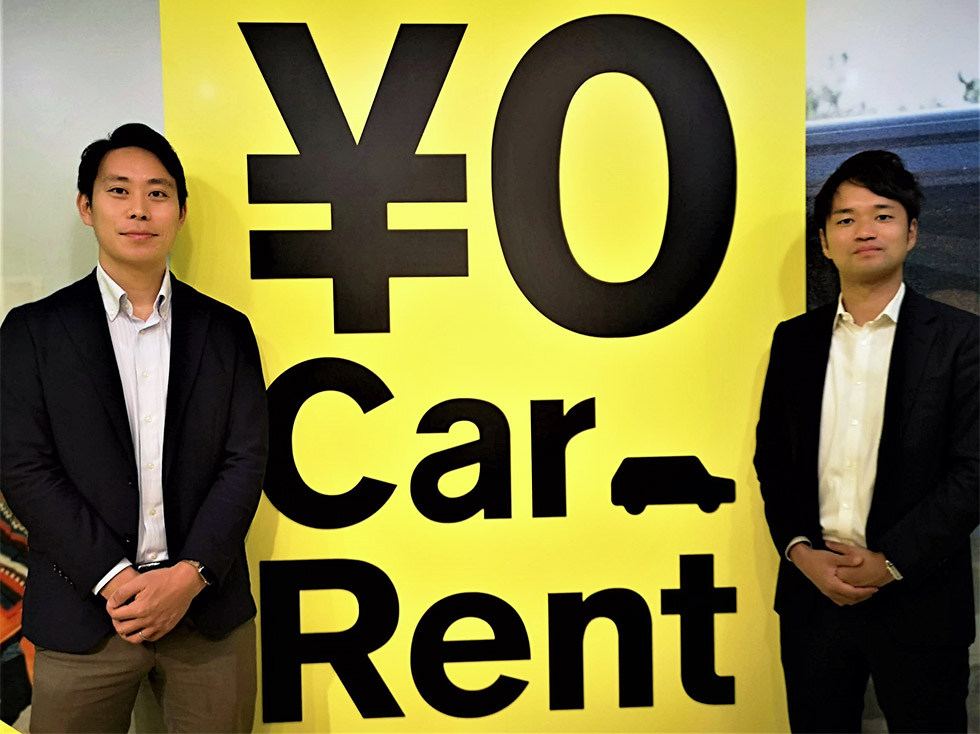 マイカー・トライアルでタッグを組むIDOMの山畑直樹・NOREL事業部マネージャー（左）と三菱地所DX推進部の別府高志氏（右）