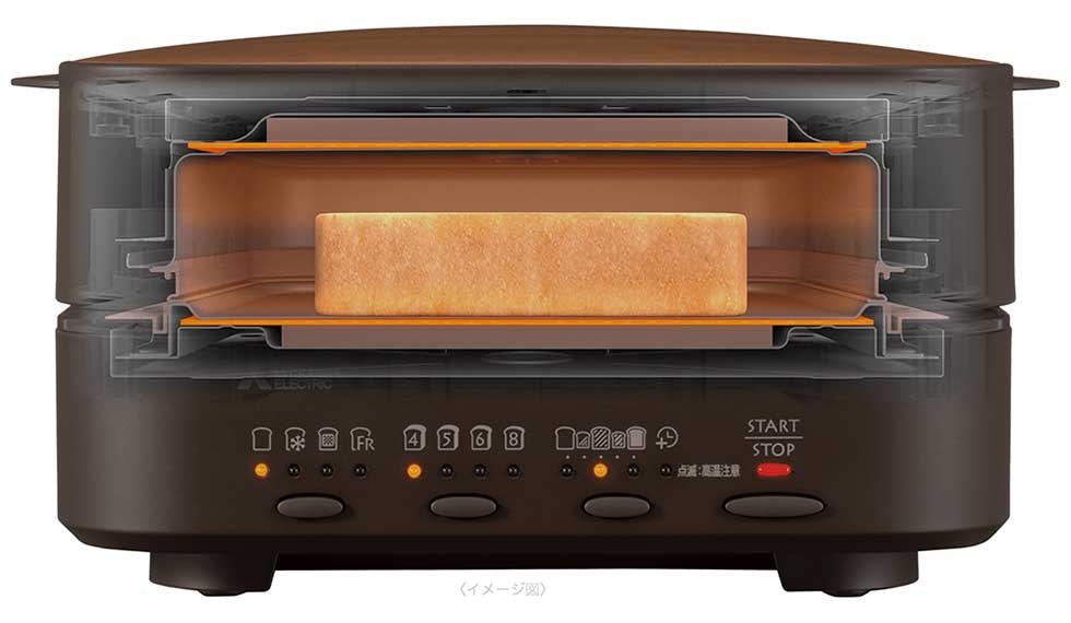 三菱電機 ブレッドオーブン 1枚焼き 究極の1枚を目指したトースター 5段階焼き加減 レトロブラウン TO-ST1-T トースター
