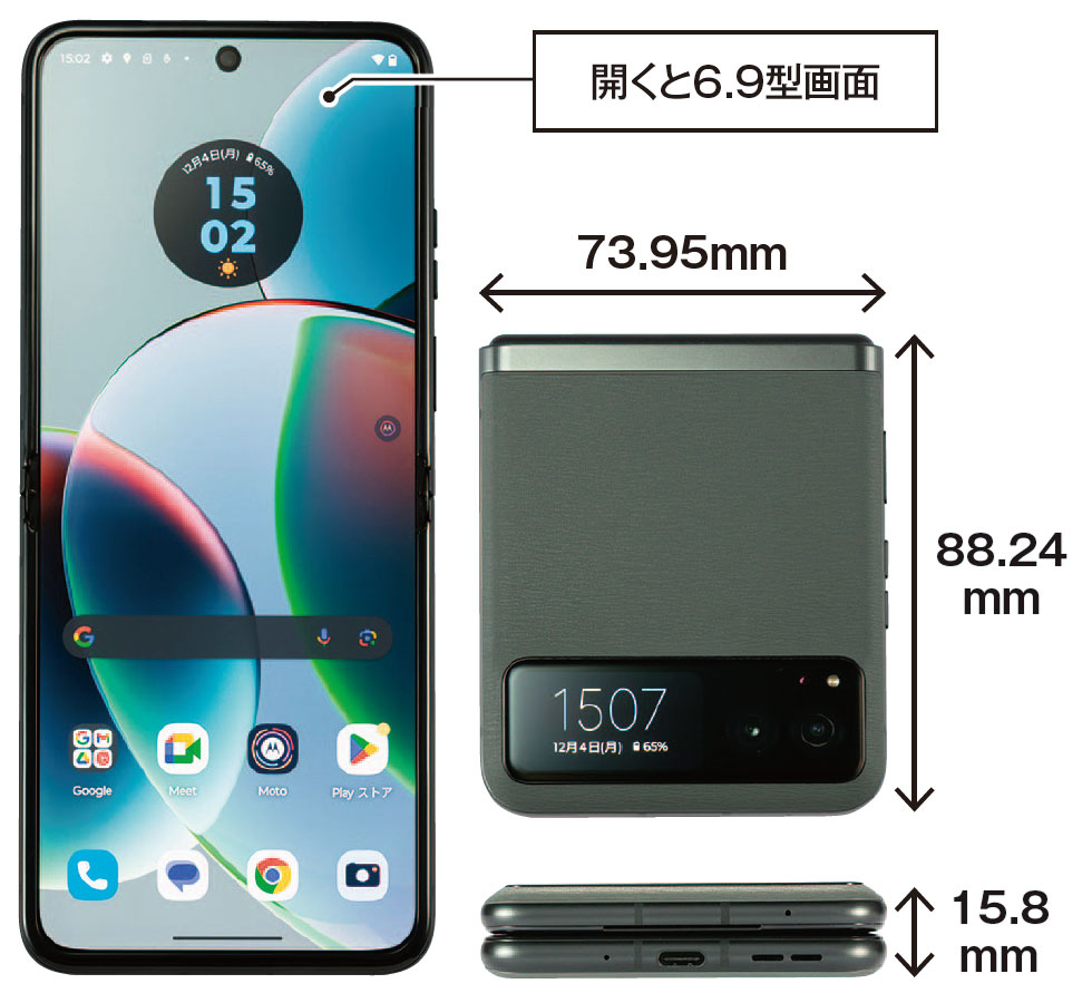 安価な縦型2つ折りスマホ「motorola razr 40」を買うべきは誰か：日経