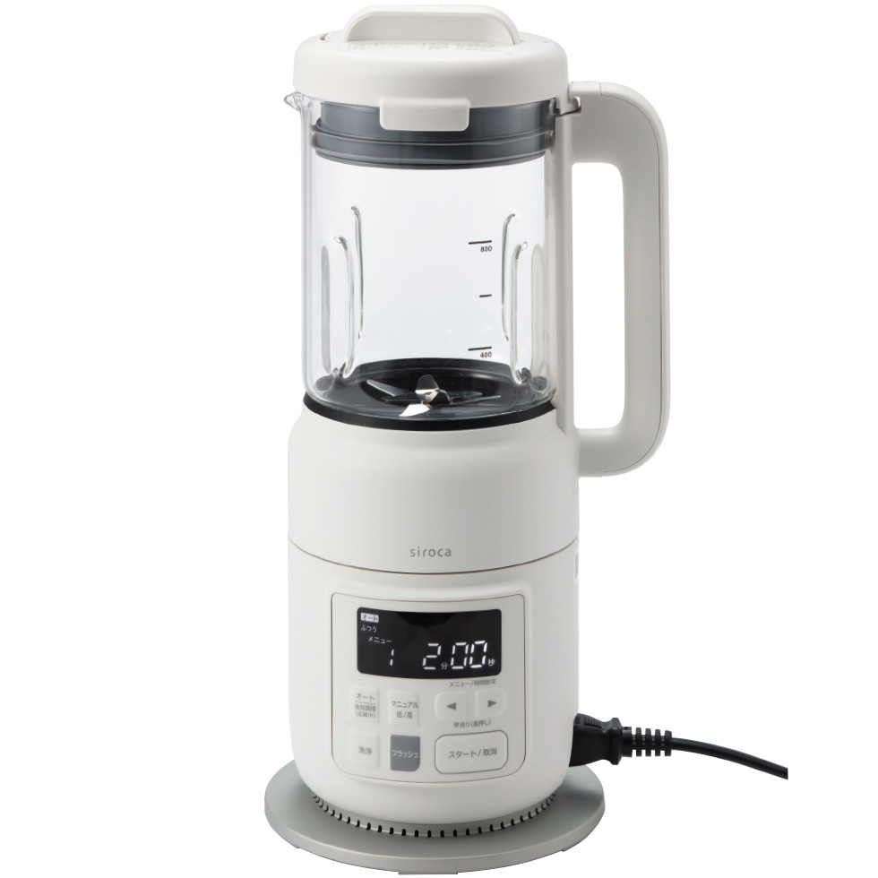 加熱可能ミキサーのシロカ「おうちシェフBLENDER」で作るべき料理