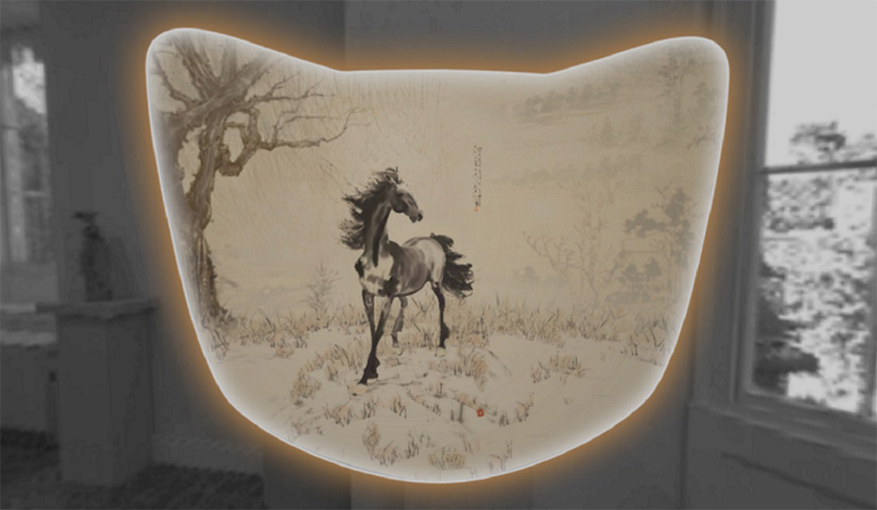 手描きの素晴らしいインドのプリミティブ絵画です　大変古いものです 生命の樹のアートプリント：青い女神、母なる自然 - Etsy 日本