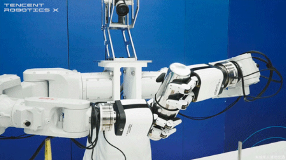 テンセントが最新ロボット発表 センシングで柔軟な操作を実現 テンセントが最新ロボット発表 センシングで柔軟な操作を実現