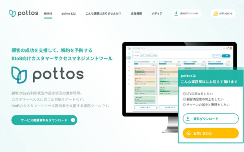ソフトウエア開発を手掛けるODKソリューションズは、国内でもカスタマーサクセスの需要が高まると踏んで、2020年6月にカスタマーサクセスツール「pottos」の提供を始めた