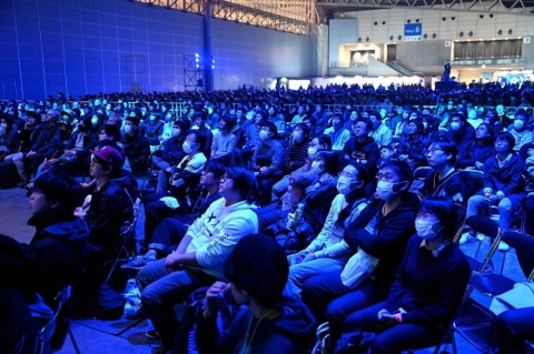 2020年1月に開催された対戦格闘ゲームの祭典「EVO Japan 2020」。コロナ禍の前のこのときは会場の幕張メッセにたくさんの人が集まった（写真／酒井 康治）