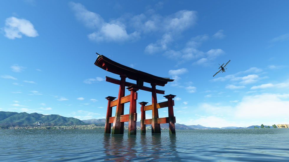 『Microsoft Flight Simulator』では日本をモチーフにした大型アップデートが提供される（写真提供／日本マイクロソフト）