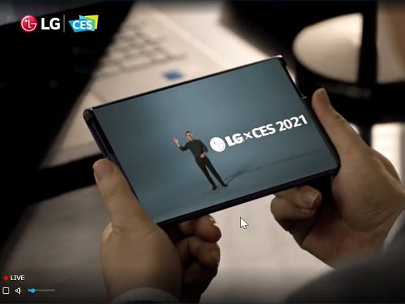 5Gスマホはローラブルで進化　5画面表示のAR眼鏡も【CES 2021】