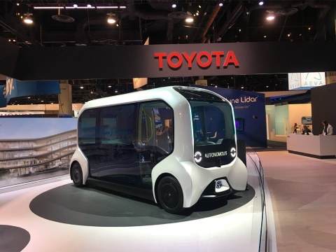写真は2020年のCESの様子。20年はトヨタ自動車が基調講演をするなどモビリティー関連の展示が盛況だった。オンライン化した21年もその流れは続いている