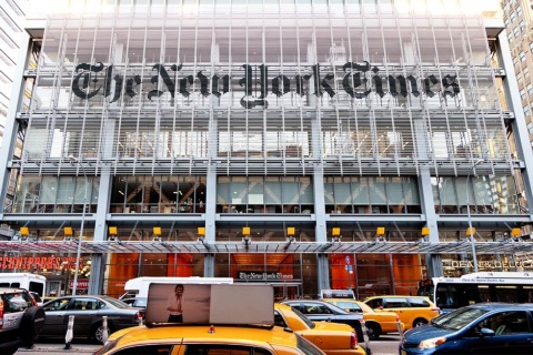 米ニューヨークにあるニューヨーク・タイムズの本社（出所／Shutterstock）