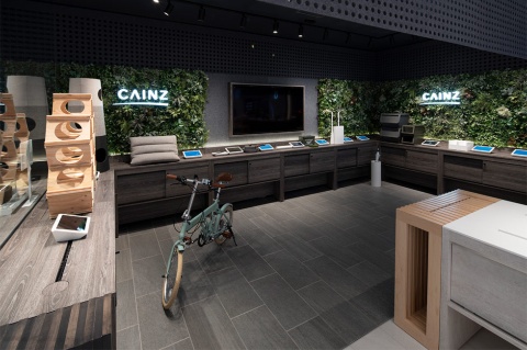 米シリコンバレー発の体験型店舗「b8ta」に、カインズは専用ブースを展開(写真提供/カインズ)