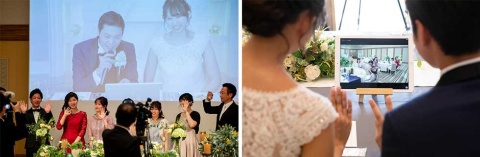 緊急事態宣言や外出自粛の影響で、結婚式も縮小や延期する例が少なくない。そんな中、オンラインを取り入れたプランが登場。画像はプリンスホテルの「リモートウエディング」のイメージ