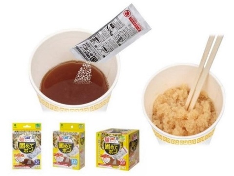 紀陽除虫菊、凝固剤「残った麺スープ固めてポン」を発売