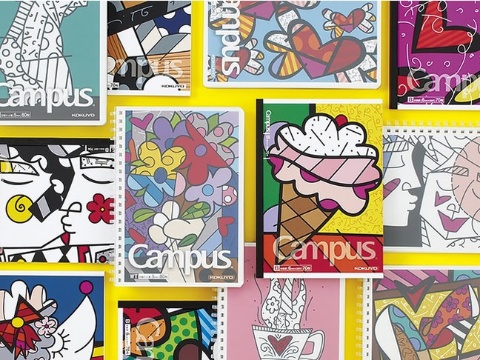 コクヨ、「ロメロ・ブリット」のアートをあしらったノートを発売