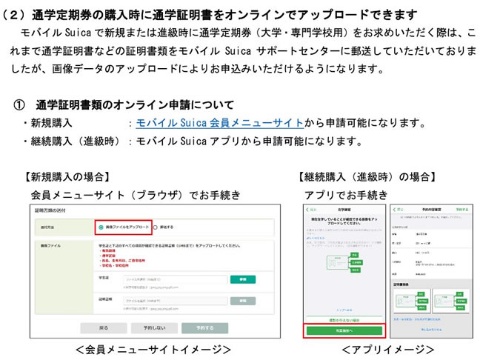 JR東日本、一部の通学定期券でオンライン申し込みに対応