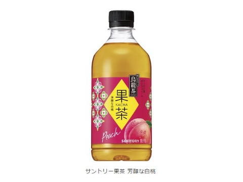 「サントリー果茶（かちゃ） 芳醇な白桃」が発売