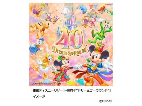 「東京ディズニーリゾート40周年“ドリームゴーラウンド”」開催