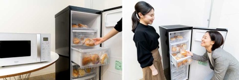 パンフォーユーオフィスは、冷凍庫の設置、商品補充、在庫や売り上げの管理までまとめてパンフォーユーが運用するプランを用意。また、自社で冷凍庫を用意し、冷凍商品だけを受け取るプランもある。パンは毎月ラインアップが変わるため、飽きずに続けられると人気だ