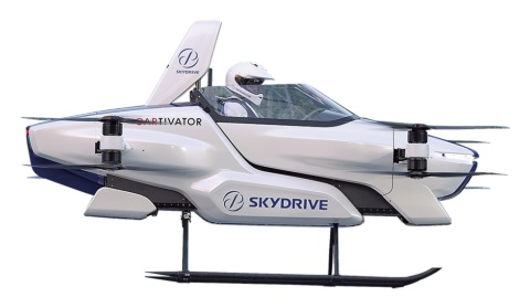 SkyDriveの空飛ぶクルマ、「SD-03」。25年に大阪でのサービス開始を目指す（c）SkyDrive