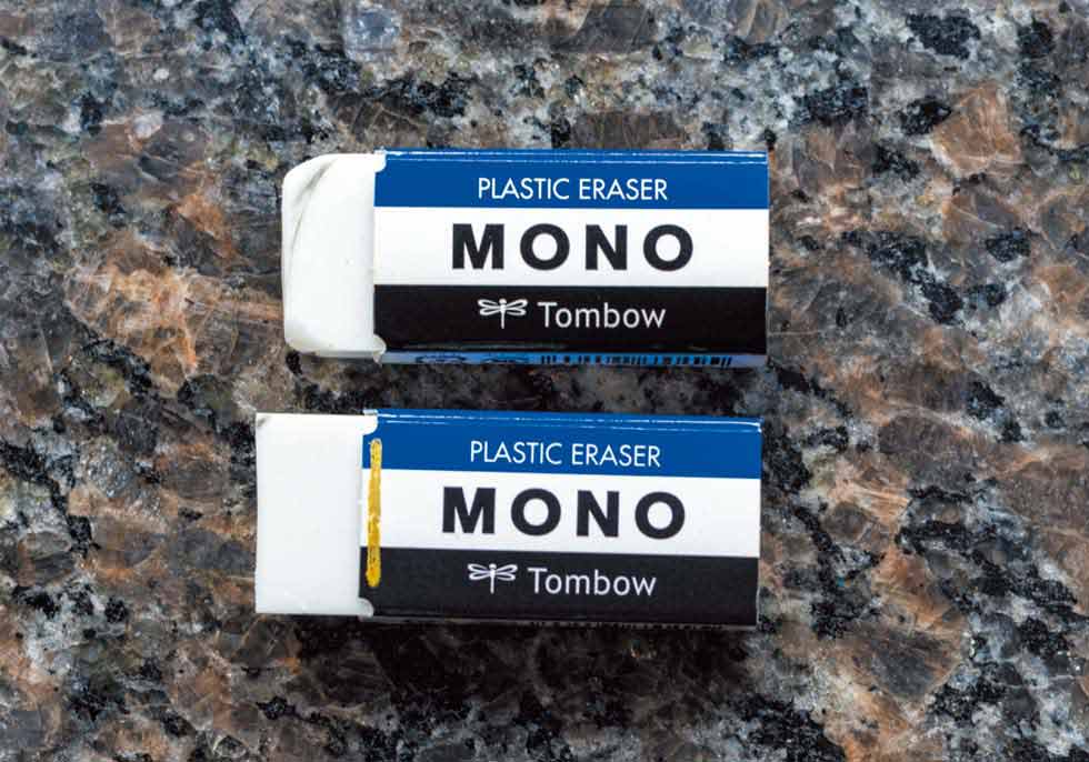 消して「描く」 クリエーター窪之内英策のMONO消しゴム活用術：日経