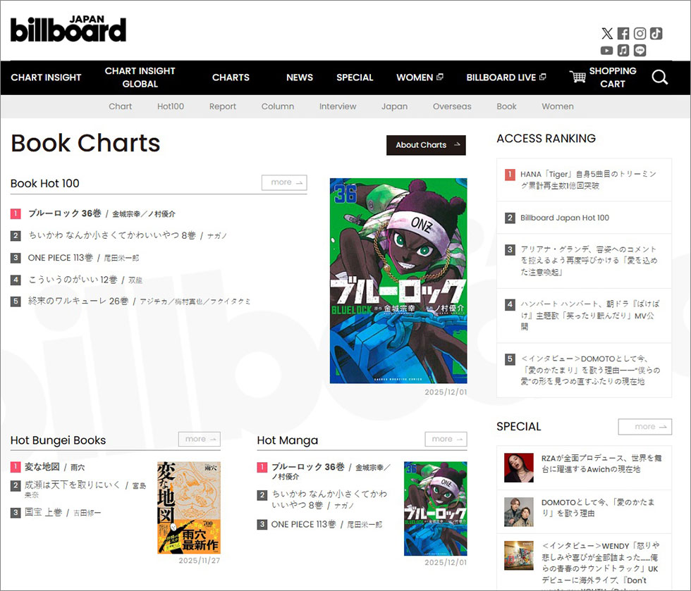 ビルボードがブックチャートを新設 新指標で出版マーケはどう変わるか