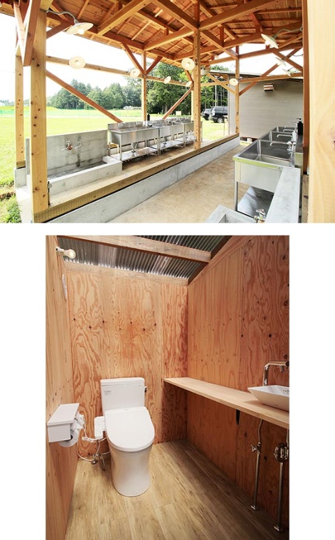 水洗トイレなど整った設備があり、キャンプ用品のレンタルなどにも対応する高規格キャンプ場が増加。入門者にうってつけだ。今ではWi-Fiや電源まで備えるところもある。写真は2020年に生まれ変わった「NELO Gotemba」