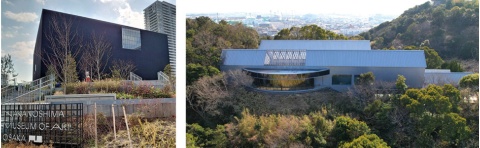 上半期は、大阪市の「大阪中之島美術館」（左）が最大の目玉。下半期は、「NFT鳴門美術館」（右）に注目だ