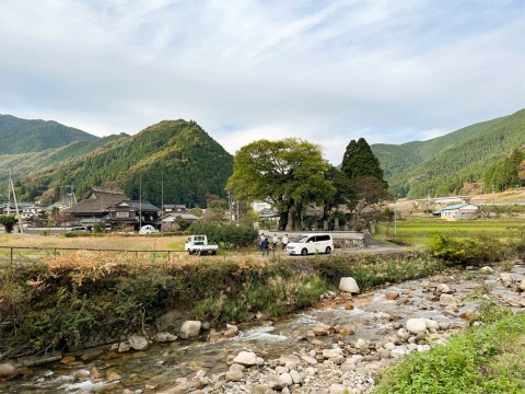 西粟倉村の風景(筆者撮影)