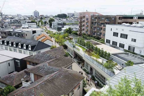 2022年5月28日に全面開業した「下北線路街」。小田急小田原線の東北沢駅から世田谷代田駅にかけて、全長約1.7kmの線路跡地を開発した。同エリアには、住宅や旅館、ミニシアターなどが立ち並ぶ