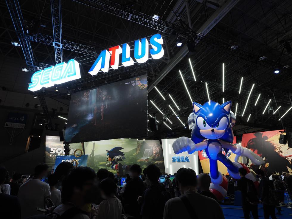 ソニック」がお出迎え 強烈な存在感放つセガ／アトラス【TGS2022