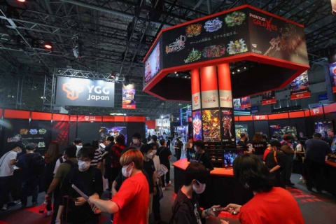 「YGG JAPAN」のブロックチェーンゲームパークエリアでは、ネットマーブルの新作ブロックチェーンゲーム『THE KING OF FIGHTERS ARENA』など、世界のブロックチェーンゲームの最前線が体験できた