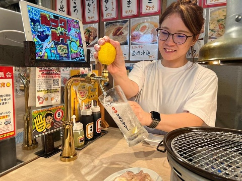 写真は「0秒レモンサワー 仙台ホルモン焼肉酒場 ときわ亭」。2年で50店舗のスピード出店