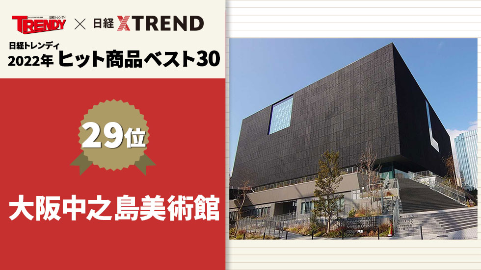 2022年ヒット商品29位は「大阪中之島美術館」（写真／日経クロステック）