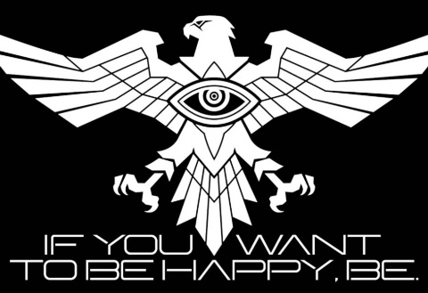 「IF YOU WANT TO BE HAPPR. BE」とエンブレムにも「幸福追求」を掲げる