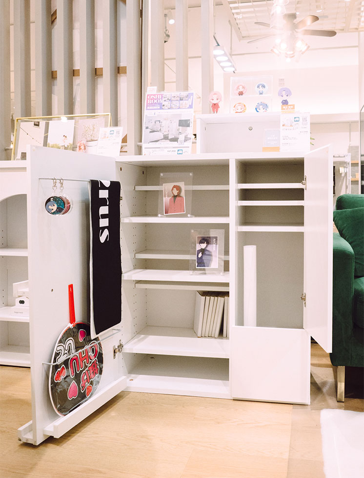 専用a—-chanさまLOWYA 推し活収納 完成品 oshiteruグッズ収納 OSHITERU(オシテル) 鍵付き本棚 推し活収納 [幅45] | 【公式】LOWYA